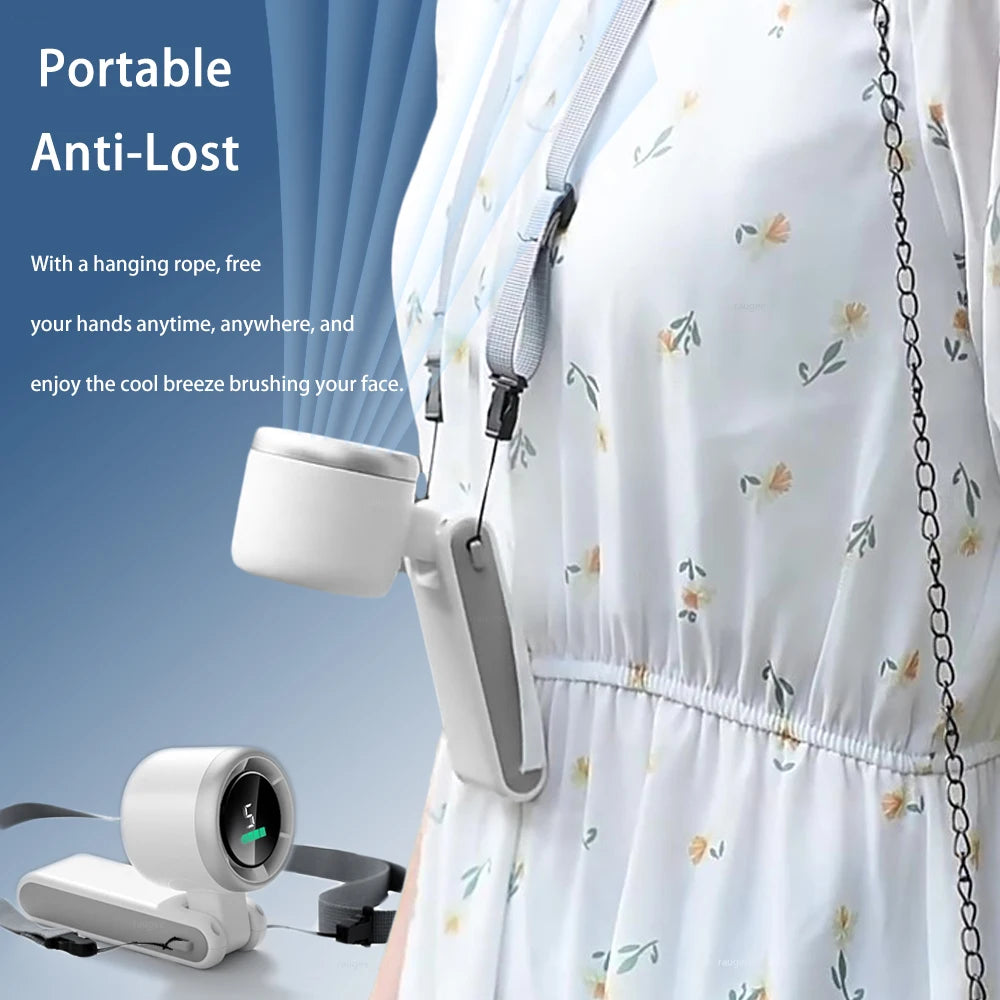 Portable Mini Fan 3600Mah Rechargeable Battery